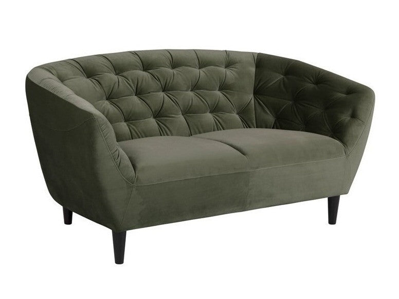 Chesterfield sofa Ria 0000072639, Spalva: Tamsi žalia
