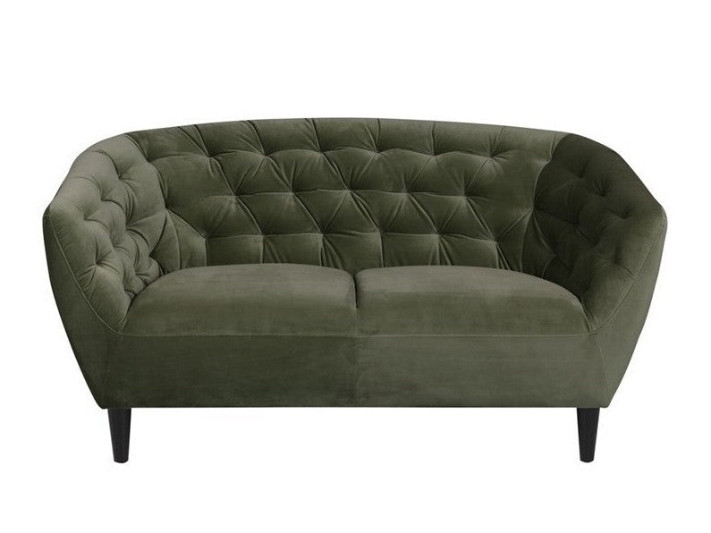 Chesterfield sofa Ria 0000072639, Spalva: Tamsi žalia