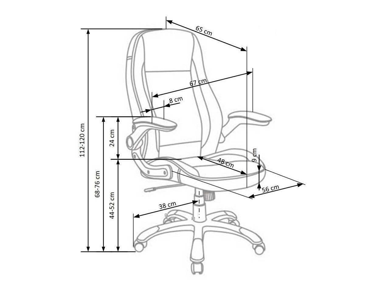 Biuro kėdė Saturn, Spalva: Juoda + Balta