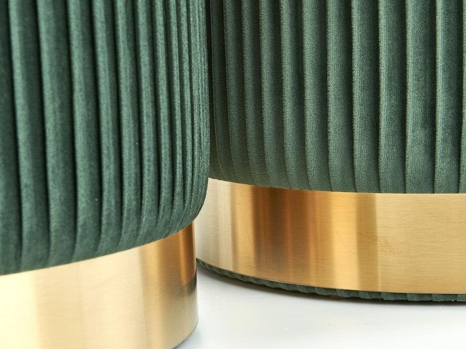 Pufų komplektas MONTY V-CH-MONTY-PUFA-C.ZIELONY Spalva: Tamsi žalia