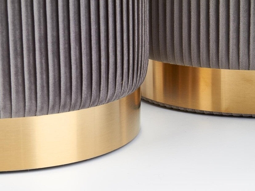 Pufų komplektas MONTY V-CH-MONTY-PUFA-POPIEL Spalva: Pilka