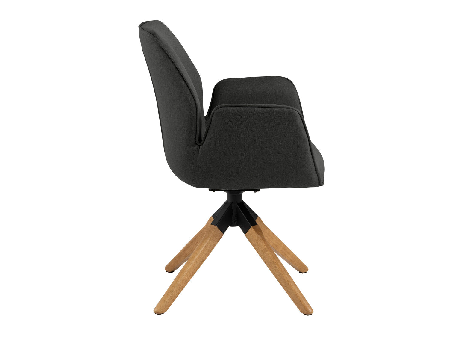 Kėdė Aura 0000090269, Spalva: Tamsi pilka + Šviesus medis