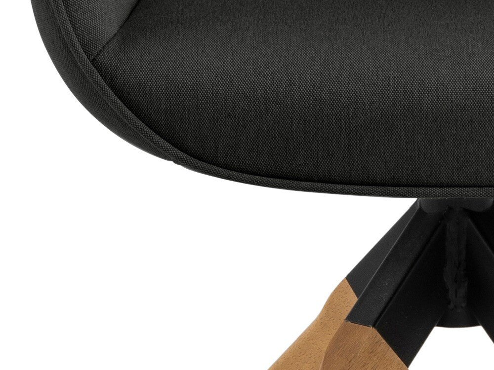 Kėdė Aura 0000090269, Spalva: Tamsi pilka + Šviesus medis