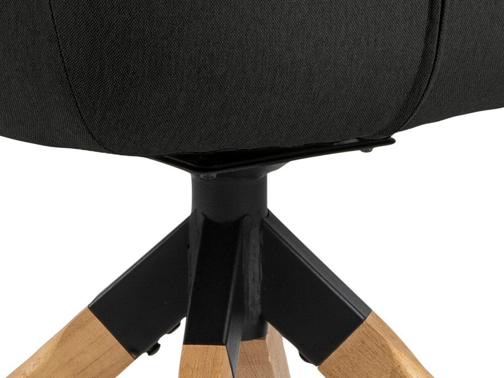 Kėdė Aura 0000090269, Spalva: Tamsi pilka + Šviesus medis