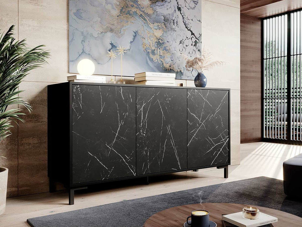 Spintelė MARMO 150 3D (Sopeleto 3D 150) Spalva:Juoda + Juodas marmuras