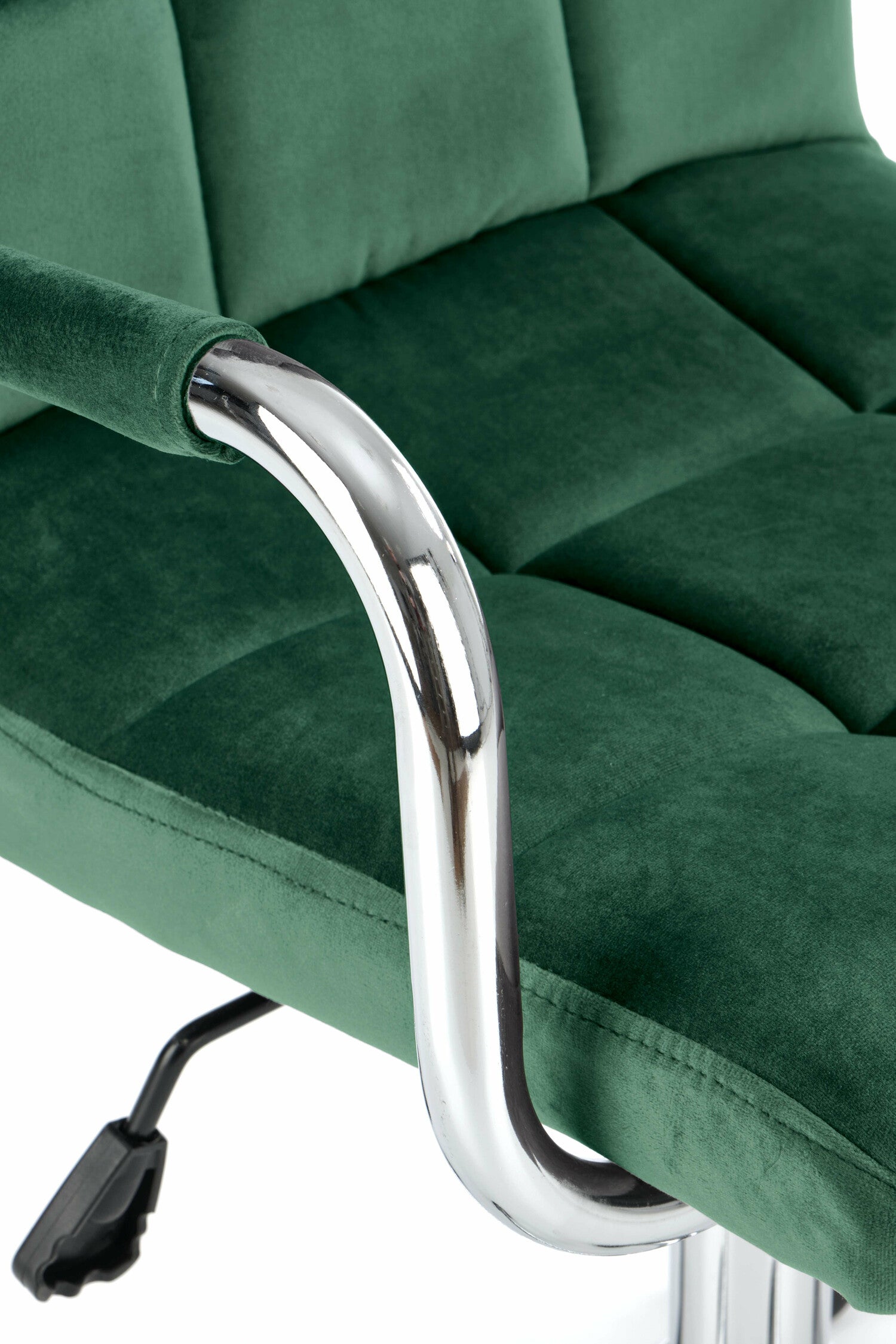 Biuro kėdė GONZO 4 V-CH-GONZO 4-FOT-C.ZIELONY (Tamsi žalia + Sidabrinė)