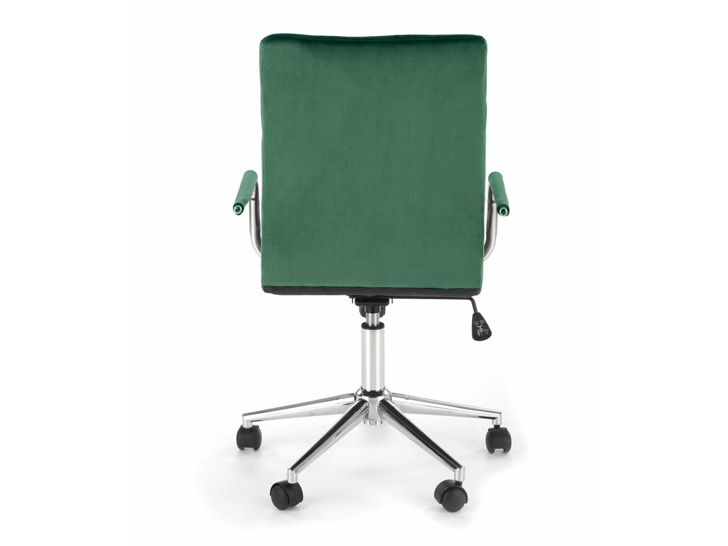 Biuro kėdė GONZO 4 V-CH-GONZO 4-FOT-C.ZIELONY (Tamsi žalia + Sidabrinė)