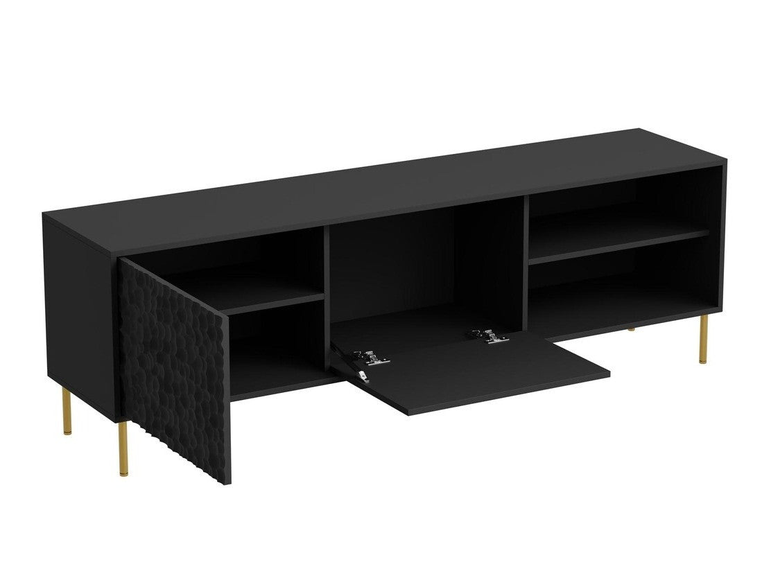 Tv staliukas BULLET RTV-1 TV stand, juoda / auksas V-PL-BULLET-RTV-1