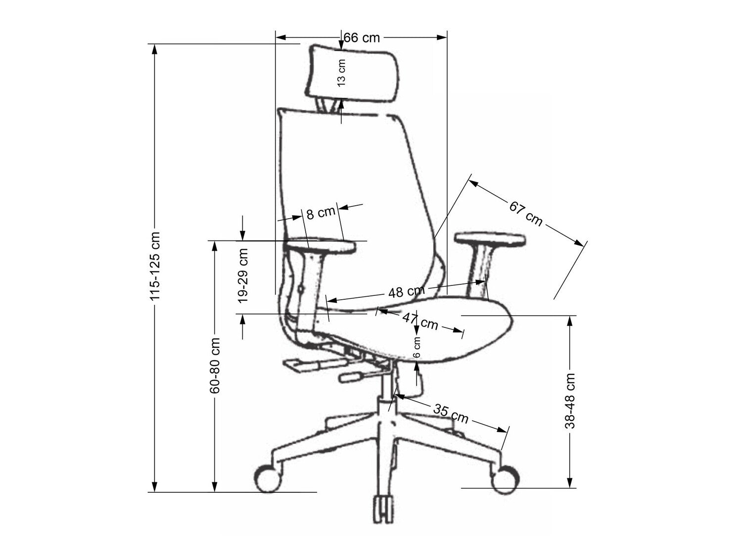 Biuro kėdė GERNIMO kėdė, juoda V-CH-GERONIMO-FOT