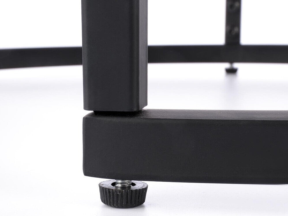 Žurnalinių staliukų komplektas OREO, Spalva: Riešutas + Juoda