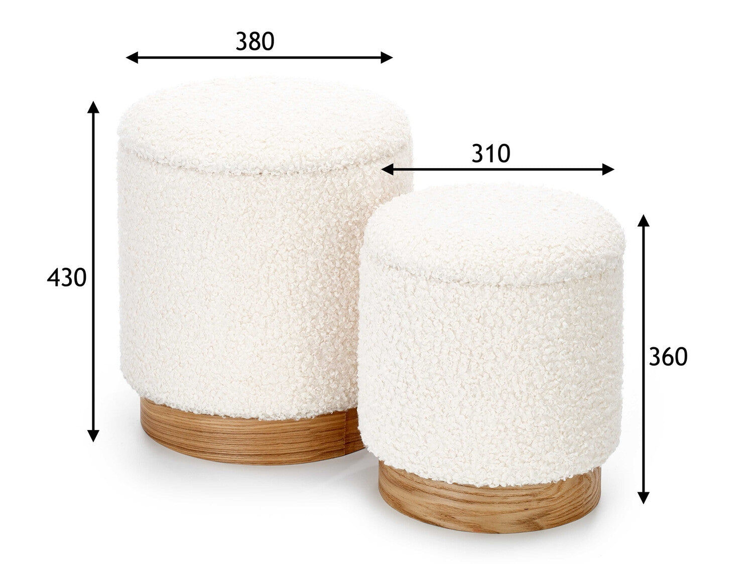 Pufų komplektas CANCUN V-CH-CANCUN-PUFA