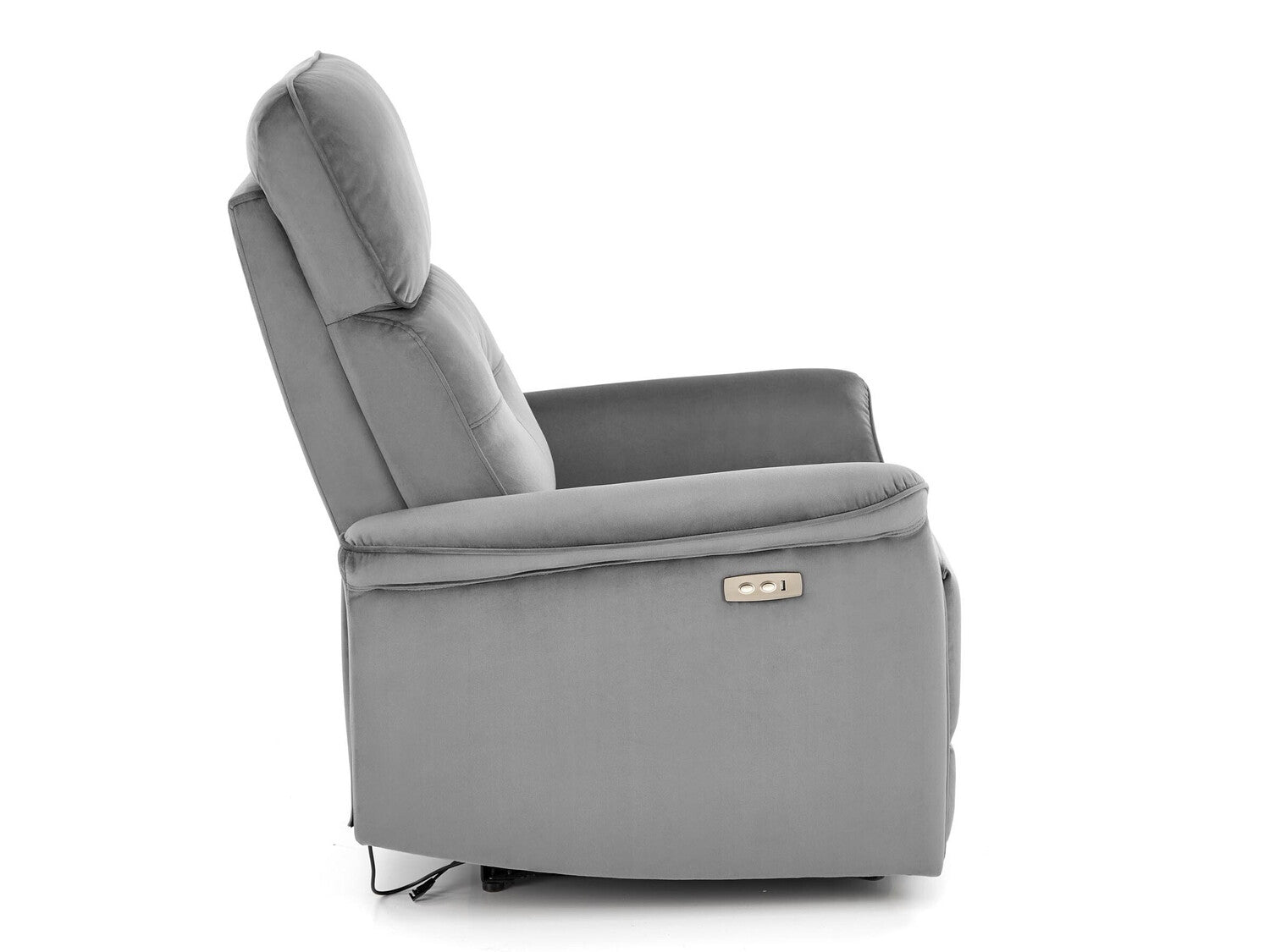 Fotelis reglaineris SEMIR leisure kėdė, pilka V-CH-SEMIR-FOT-POPIELATY Spalva: Pilka