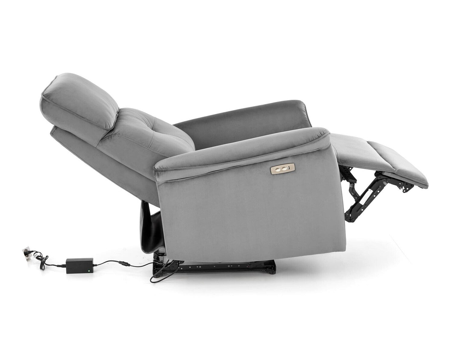 Fotelis reglaineris SEMIR leisure kėdė, pilka V-CH-SEMIR-FOT-POPIELATY Spalva: Pilka