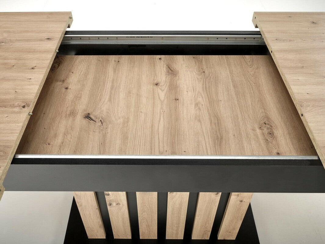 Stalas LAMELLO extension stalas, artisan ąžuolas / juoda V-PL-LAMELLO-ST
