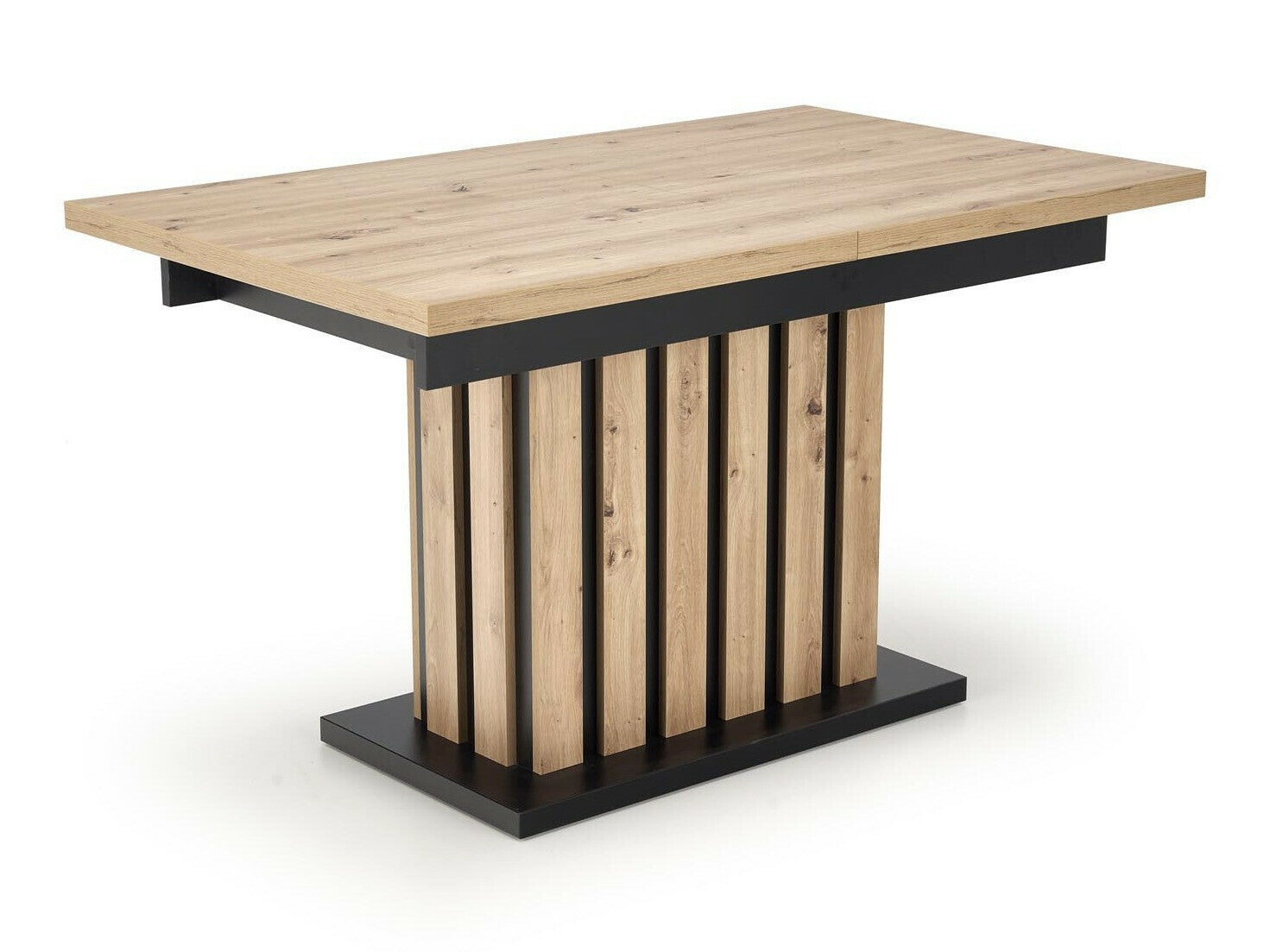 Stalas LAMELLO extension stalas, artisan ąžuolas / juoda V-PL-LAMELLO-ST