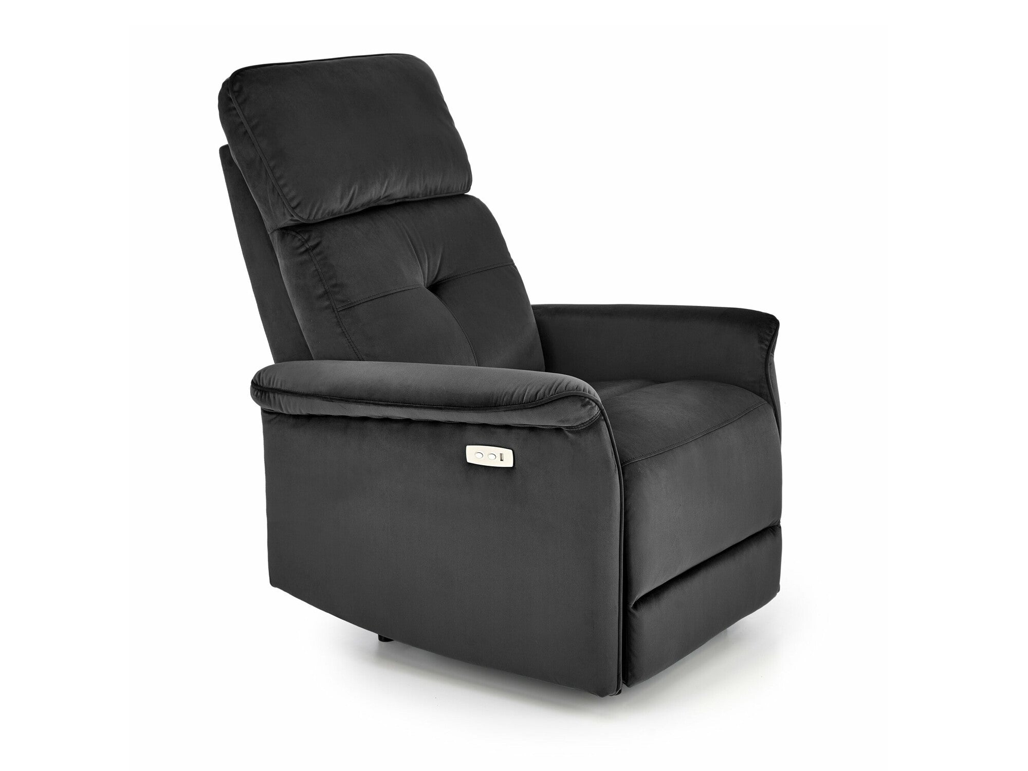 Fotelis reglaineris SEMIR leisure kėdė V-CH-SEMIR-FOT-CZARNY , Spalva: Juoda