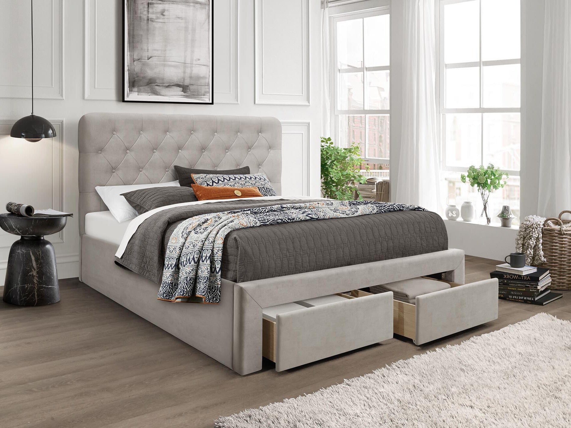 Lova MARISOL 160 cm lova smėlio V-CH-MARISOL_160-LOZ-BEŻOWY (Beige)