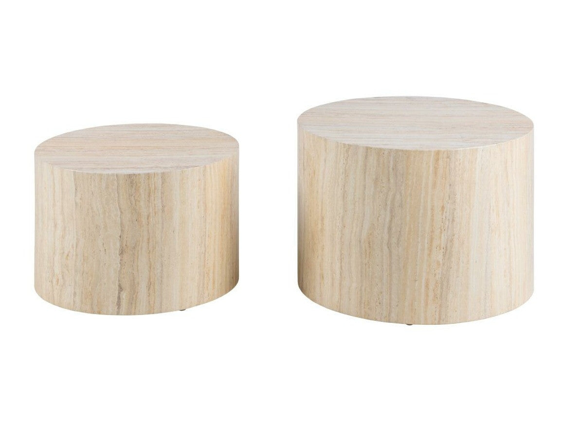 Žurnalinių staliukų komplektas Dice žurnalinis staliukas, Spalva: Beige