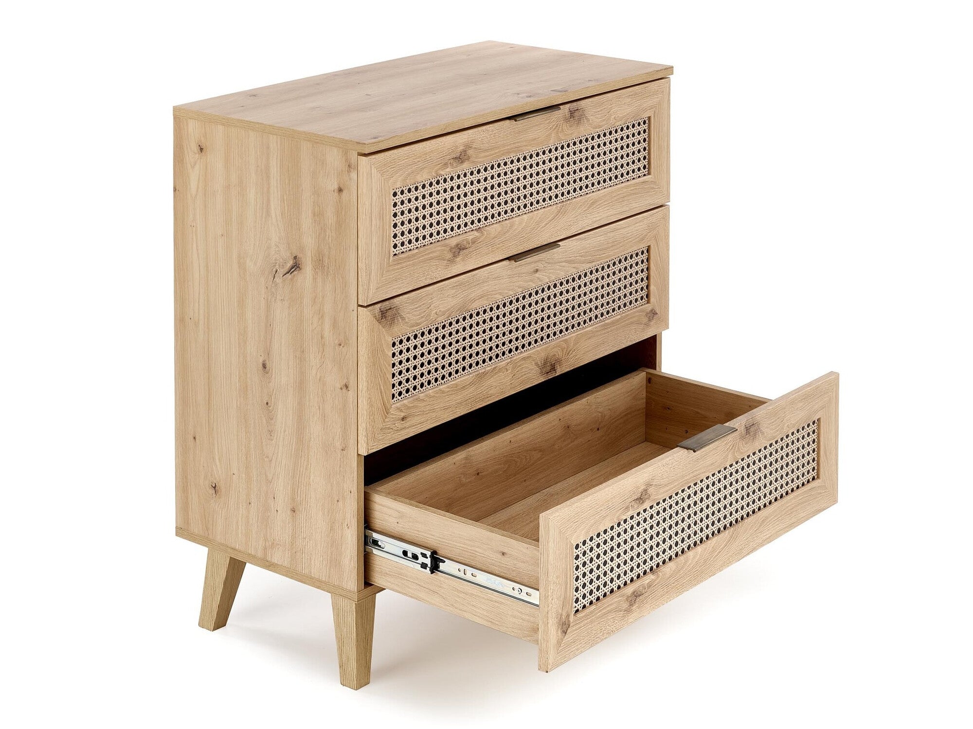 Komoda BORNEO KM-2 skrynia, artisan ąžuolas / juoda V-PL-BORNEO-KM-2