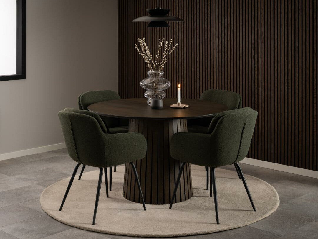 Kėdė Dora dining kėdė with armrest žalia 0000102654 (Žalia)