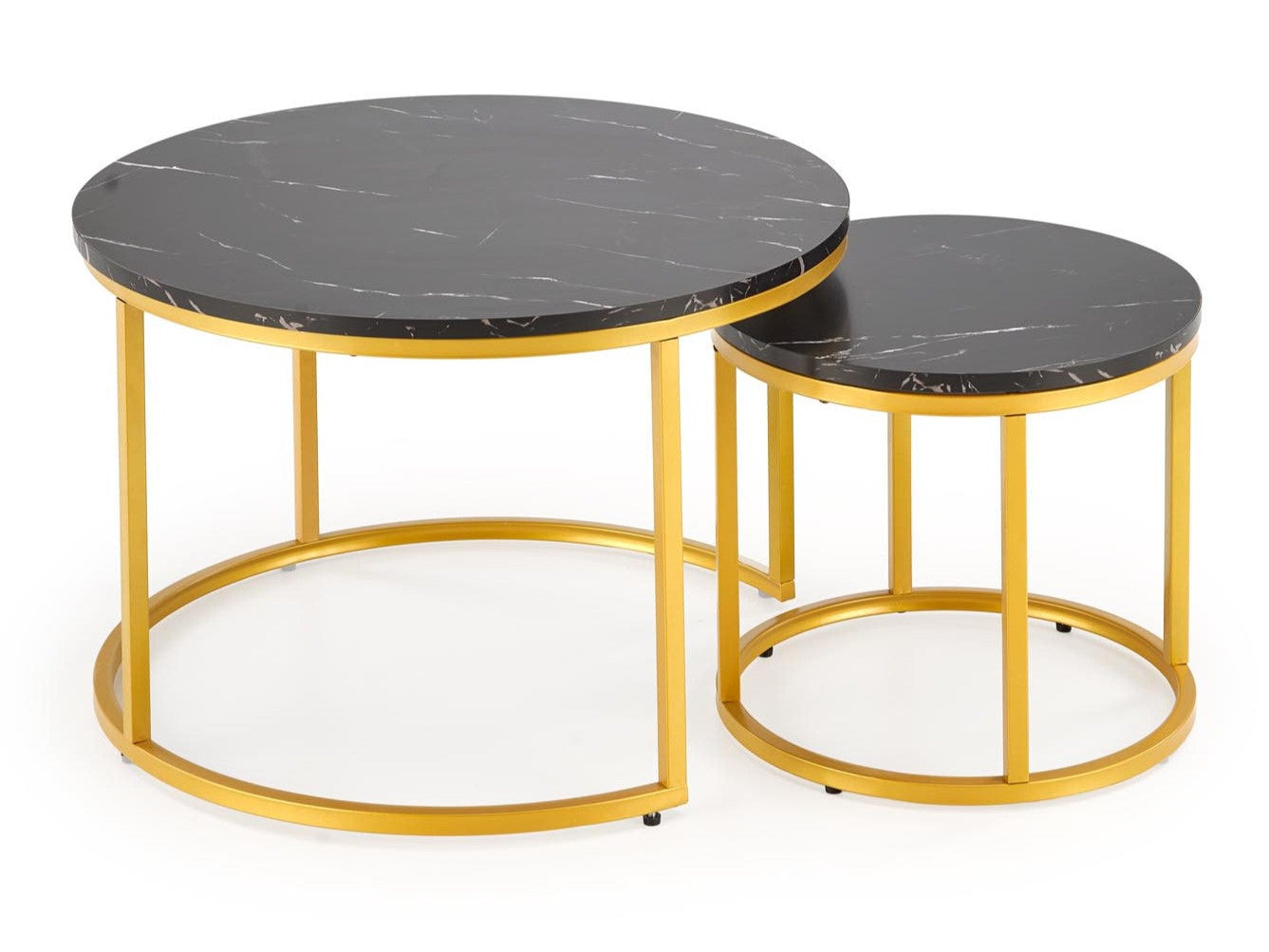 Žurnalinių staliukų komplektas PAOLA komplektas of 2 c. stalai V-CH-PAOLA-LAW-CZARNY