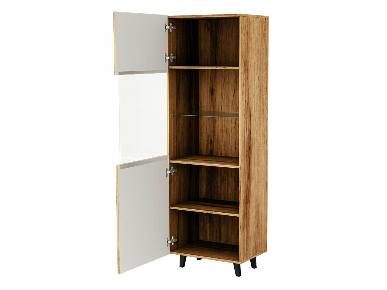 Svetainės komplektas Meble VAMOS GREY I Antracyt + Czarny (Antracitas)