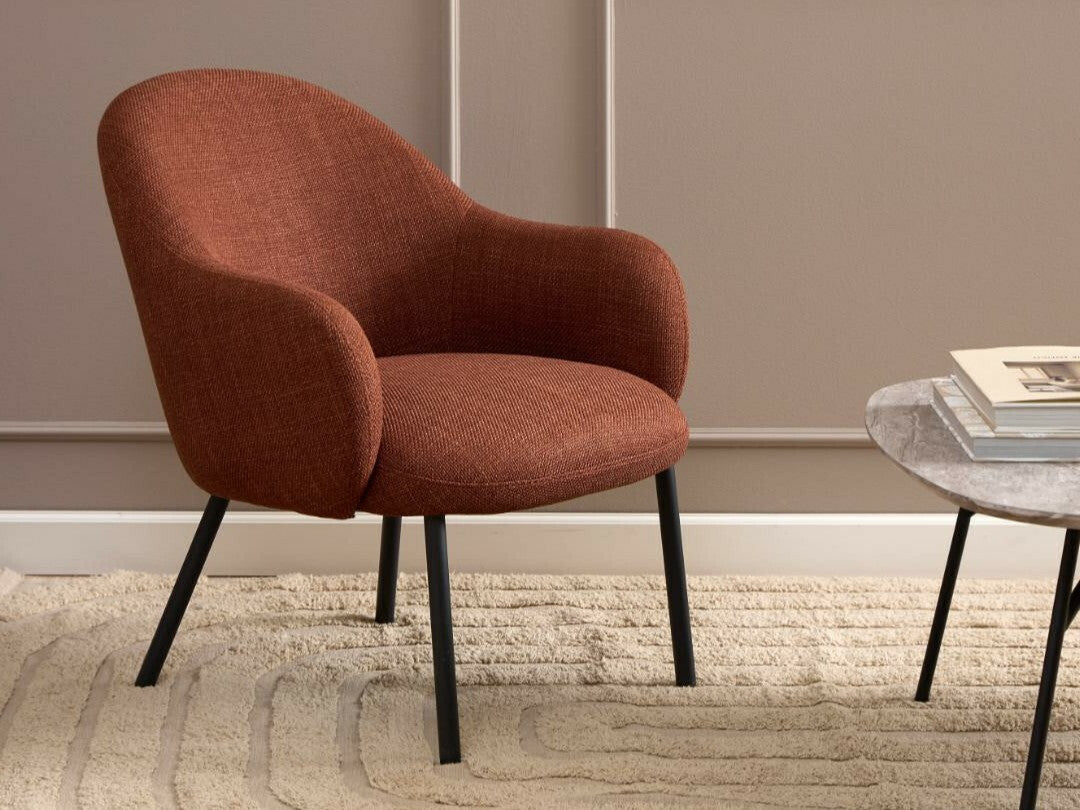 Fotelis Spencer lounge kėdė, Spalva: Oranžinė