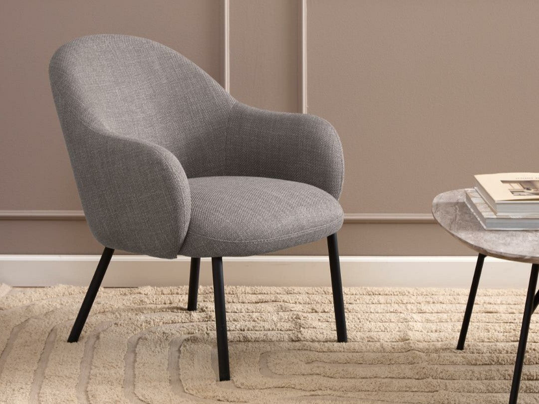 Fotelis Spencer lounge kėdė, Spalva: Ruda