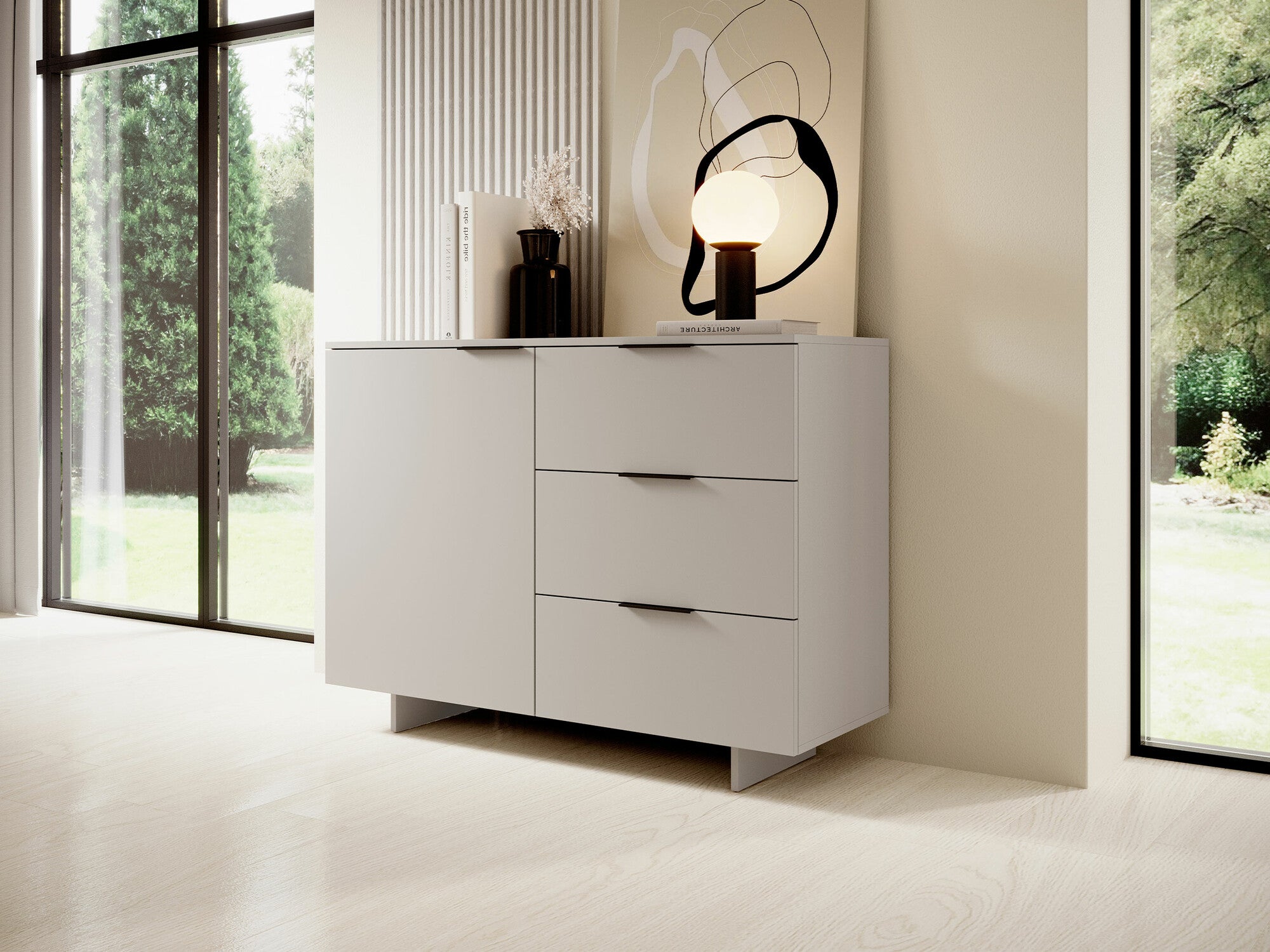 Komoda Komoda ALMA 1D3S Beż Piaskowy