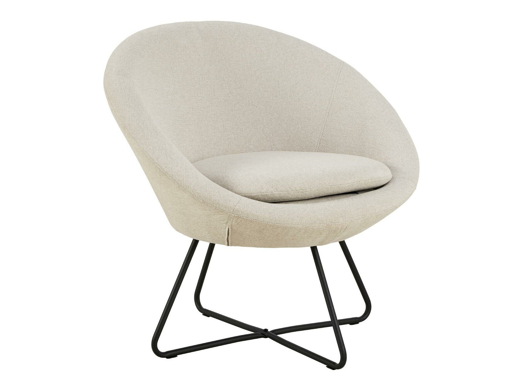 Fotelis Center 0000109006, Spalva: Beige + Juoda