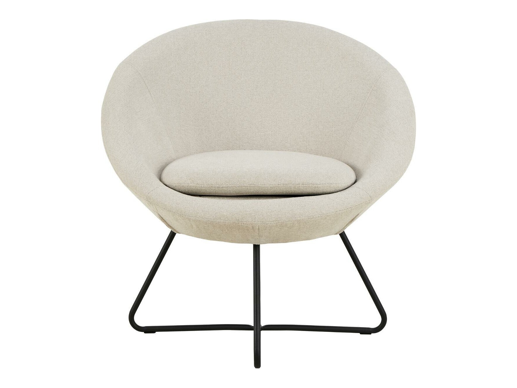 Fotelis Center 0000109006, Spalva: Beige + Juoda