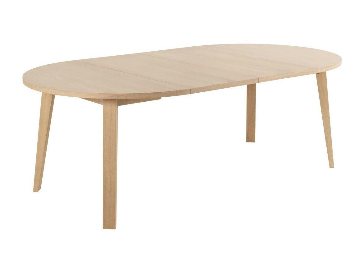 Stalas A-Line dining stalas balta H000023040, Spalva: Šviesus medis, Stalo prailginimas: Yra