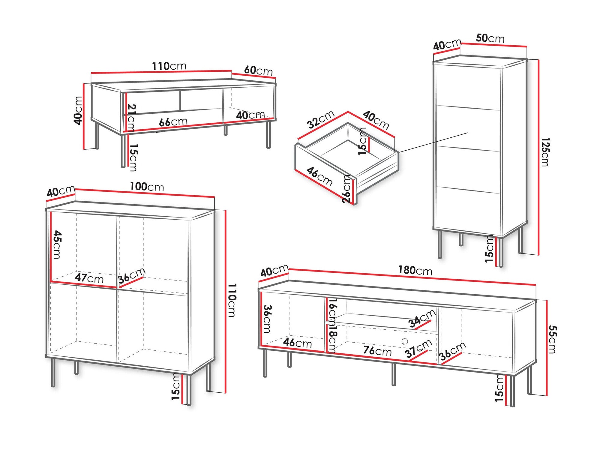 Svetainės komplektas TRESSE I, Spalva: Beige