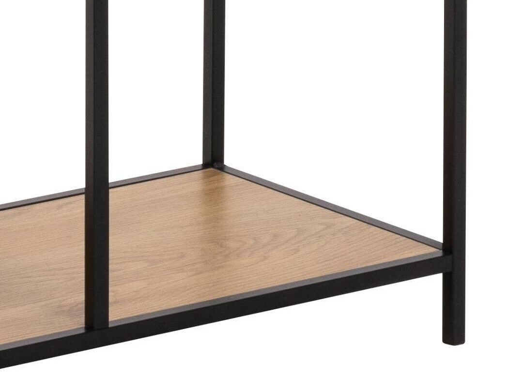 Lentyna Seaford bookcase natural 0000109279 (Juoda + Laukinis ąžuolas)