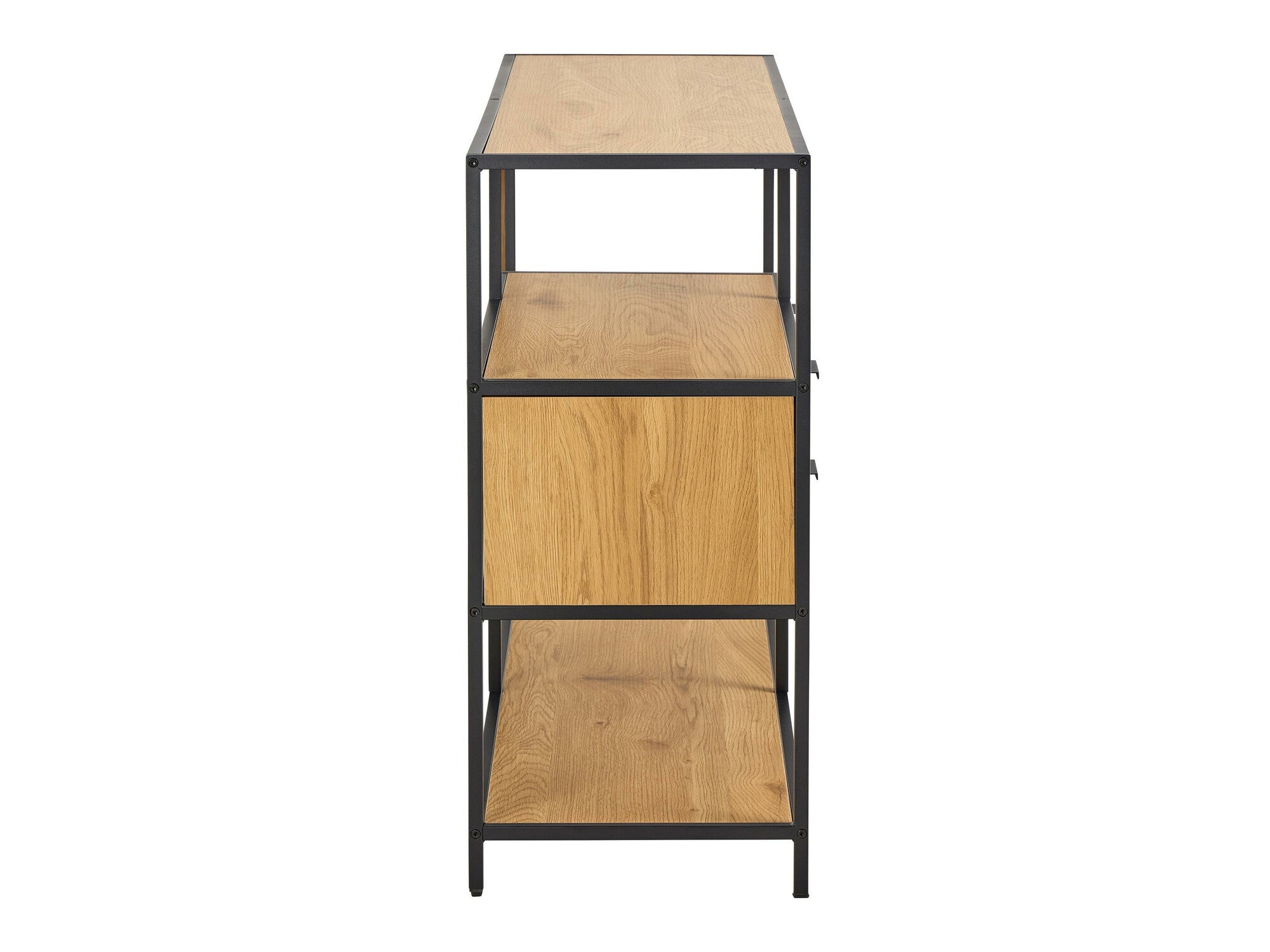 Lentyna Seaford bookcase natural 0000109303 (Juoda + Laukinis ąžuolas)