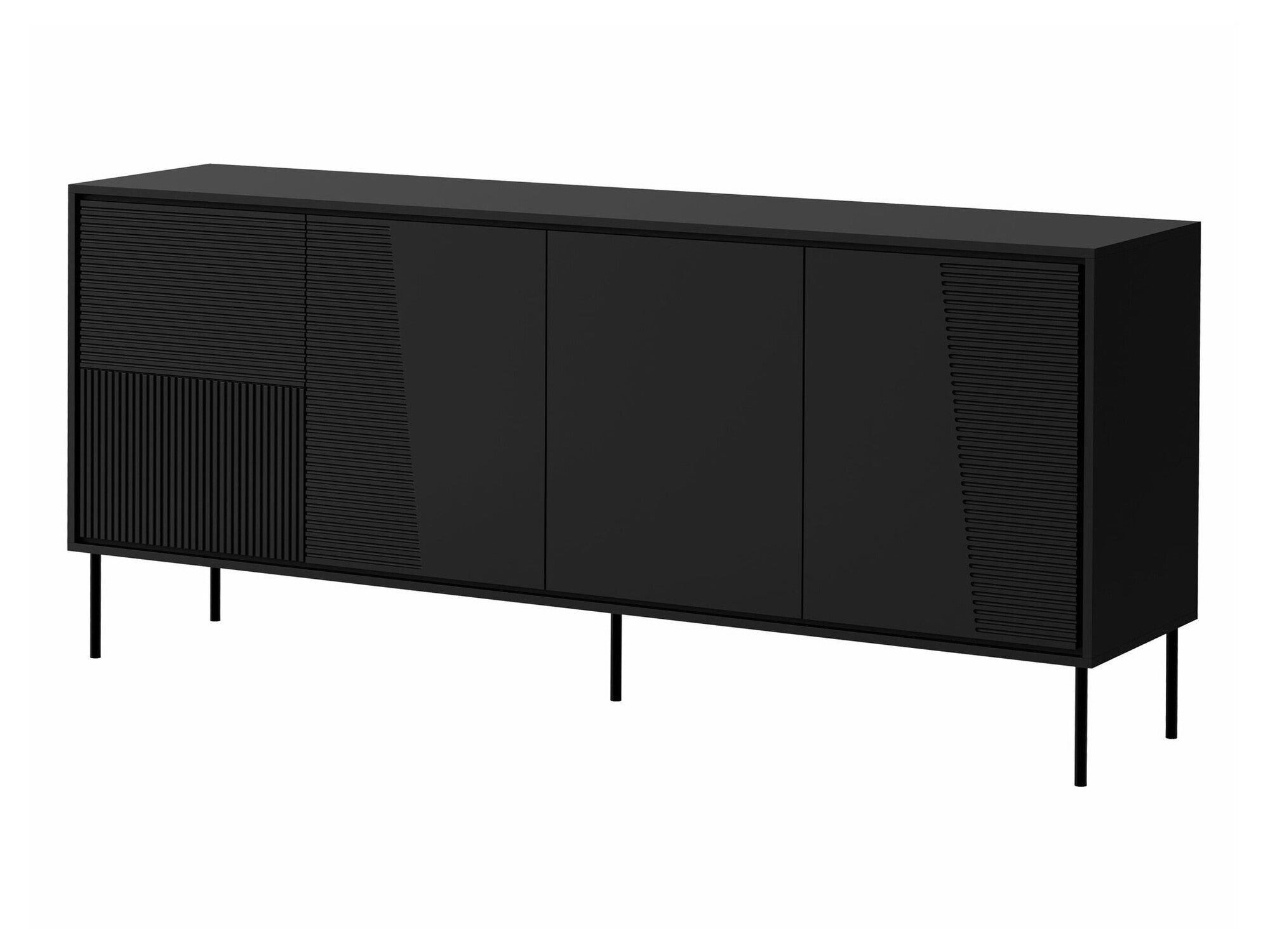 Spintelė Komoda ABI 200 4D Czarny mat 5903211362095 (Juoda)