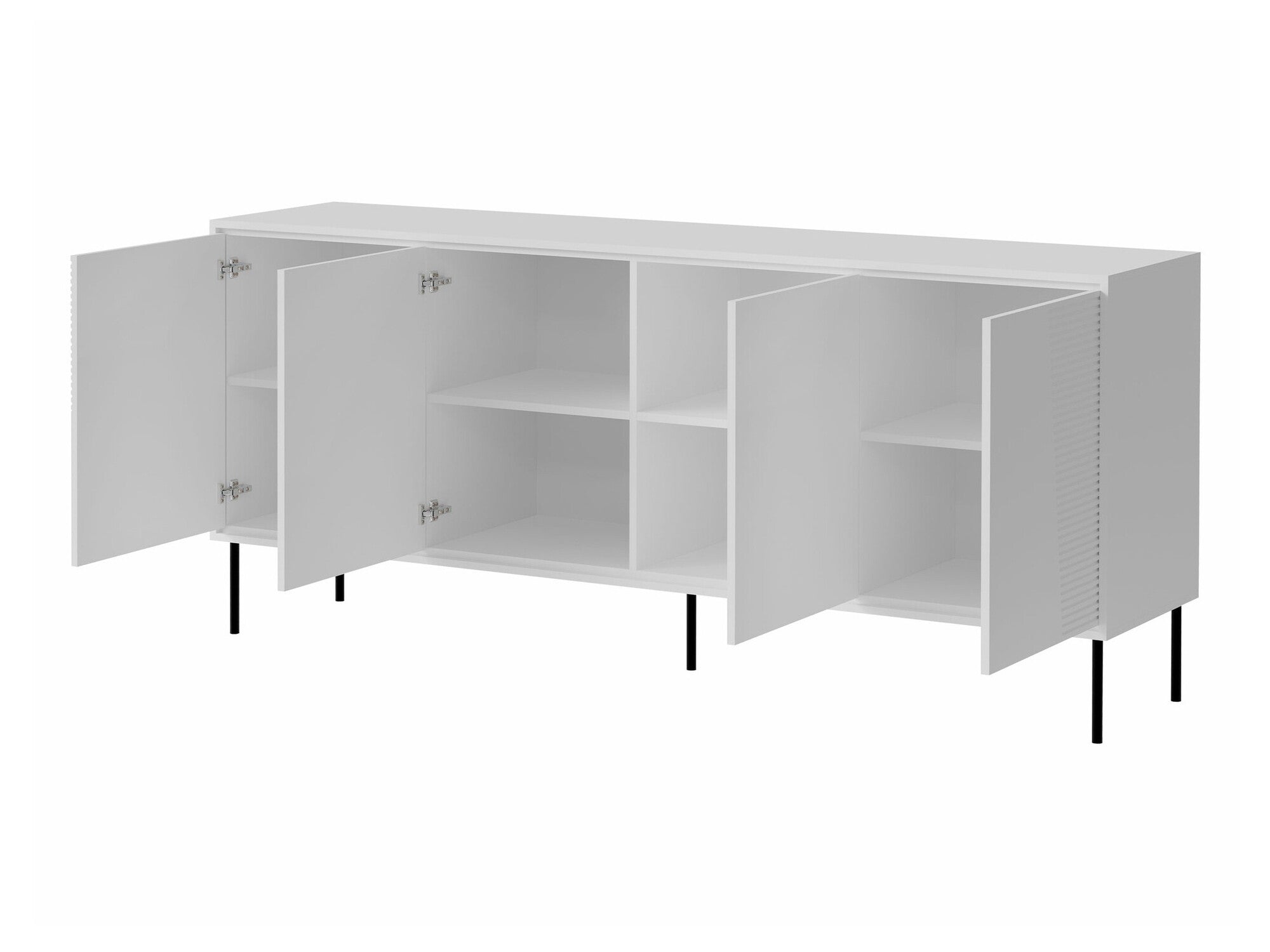 Spintelė Komoda ABI 200 4D Czarny mat 5903211362095 (Juoda)