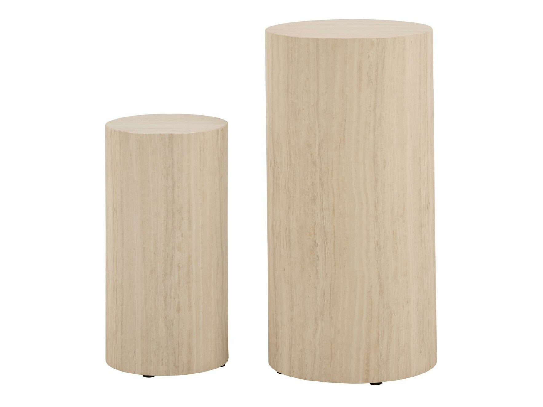 Šoninių staliukų komplektas Dice pedestal, Spalva: Beige