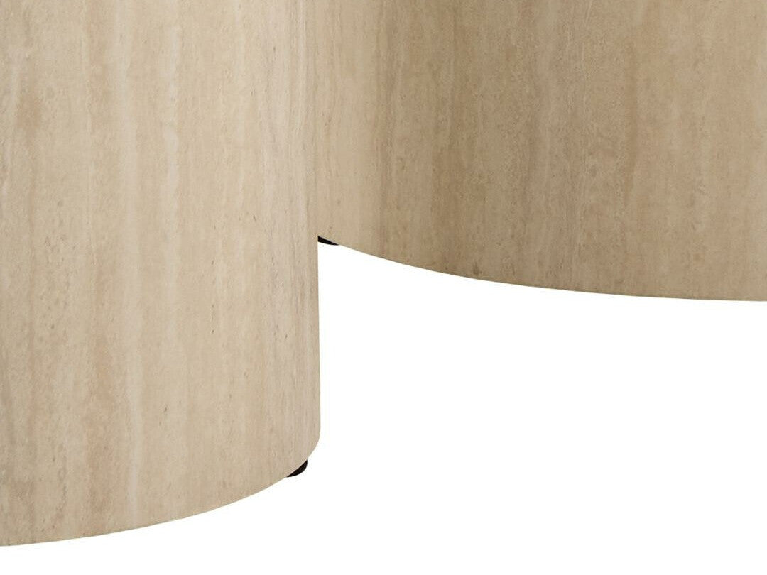 Šoninių staliukų komplektas Dice pedestal, Spalva: Beige