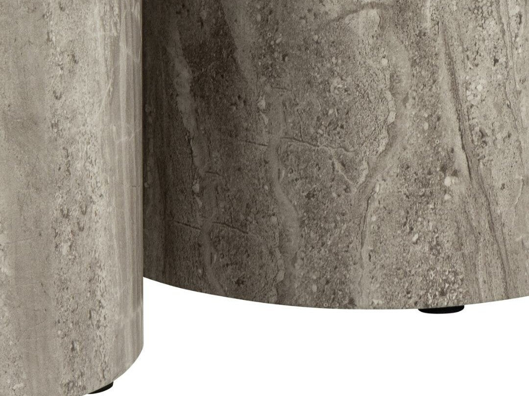 Šoninių staliukų komplektas Dice pedestal, Spalva: Pilka