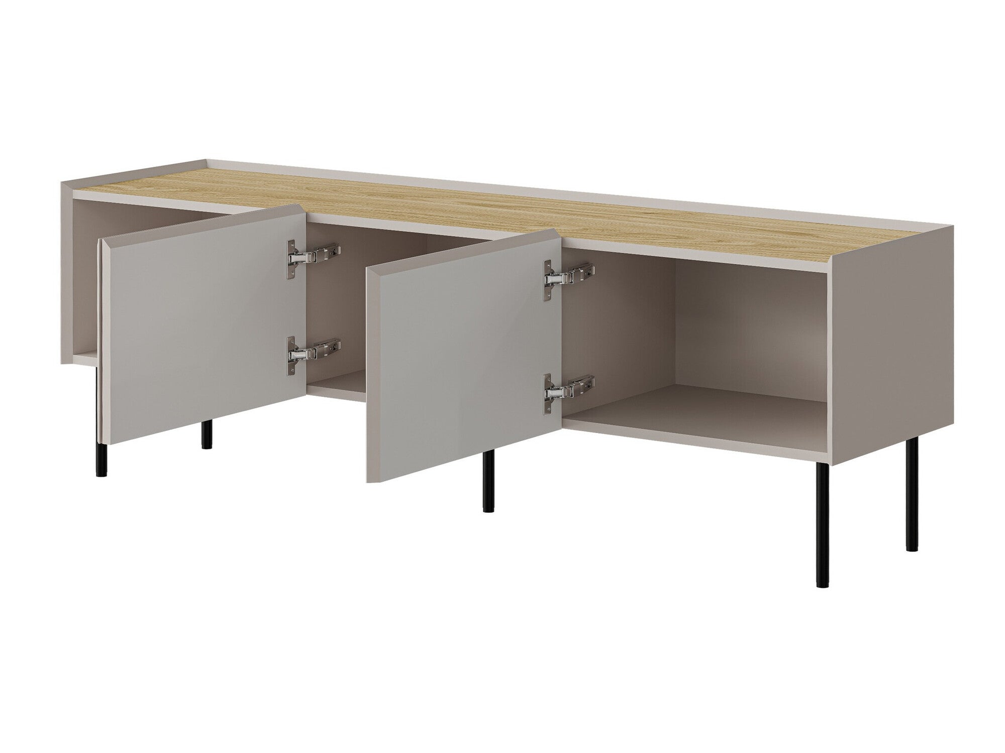 TV staliukas Szafka RTV FELLINI 150, Spalva: Kašmyras + Ąžuolas