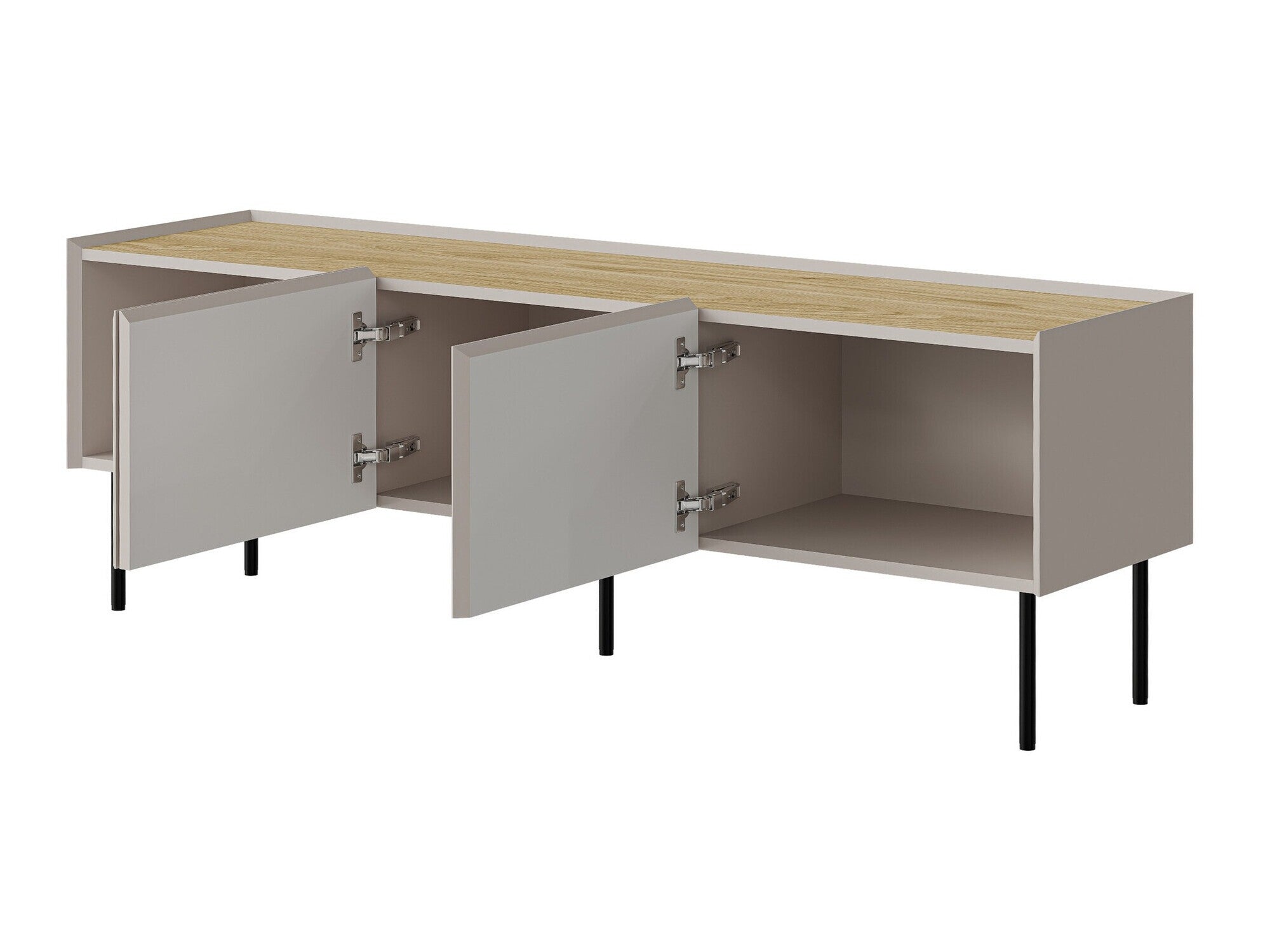 TV staliukas Szafka RTV FELLINI 150, Spalva: Šviesus alyvmedis + Ąžuolas