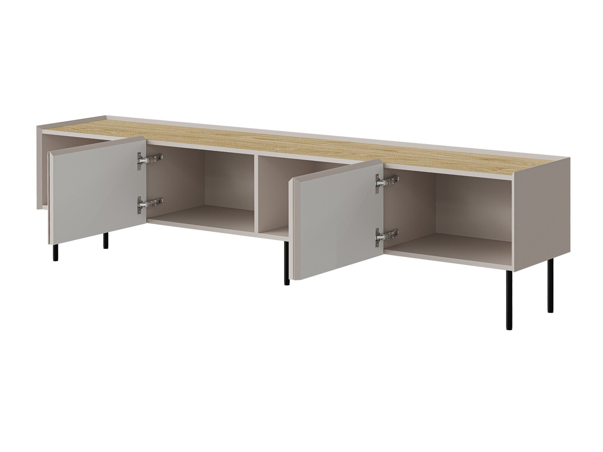 TV staliukas Szafka RTV FELLINI 200, Spalva: Kašmyras + Ąžuolas