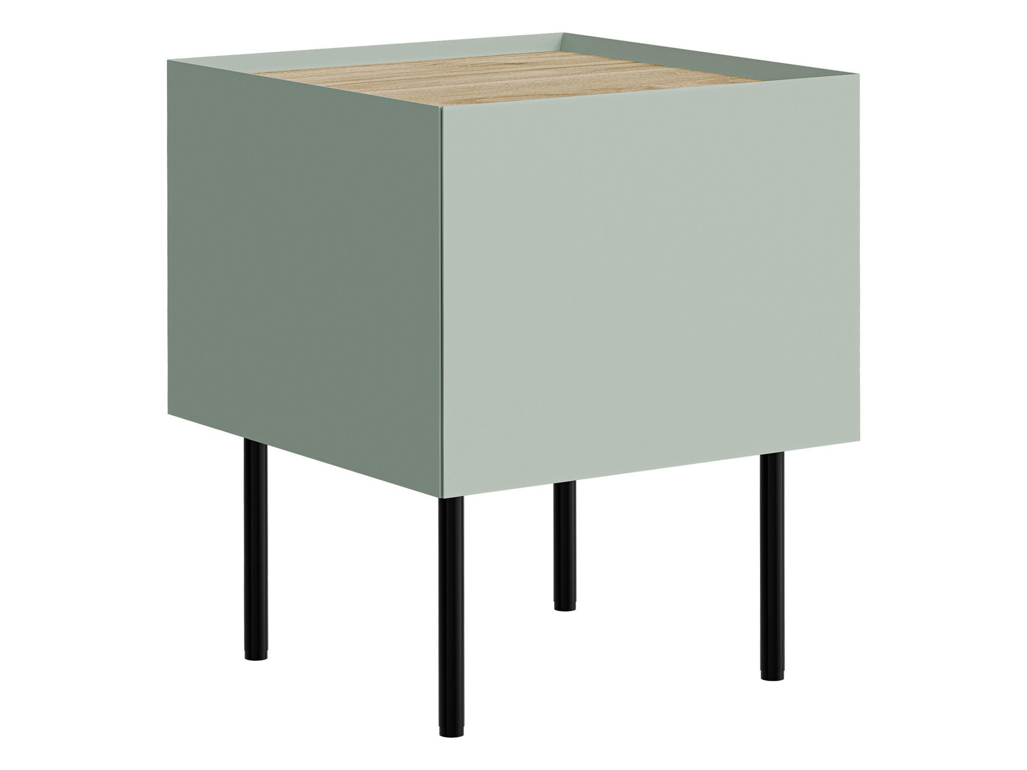 Naktinių staliukų komplektas Szafka necna FELLINI 2szt., Spalva: Šviesus alyvmedis + Ąžuolas