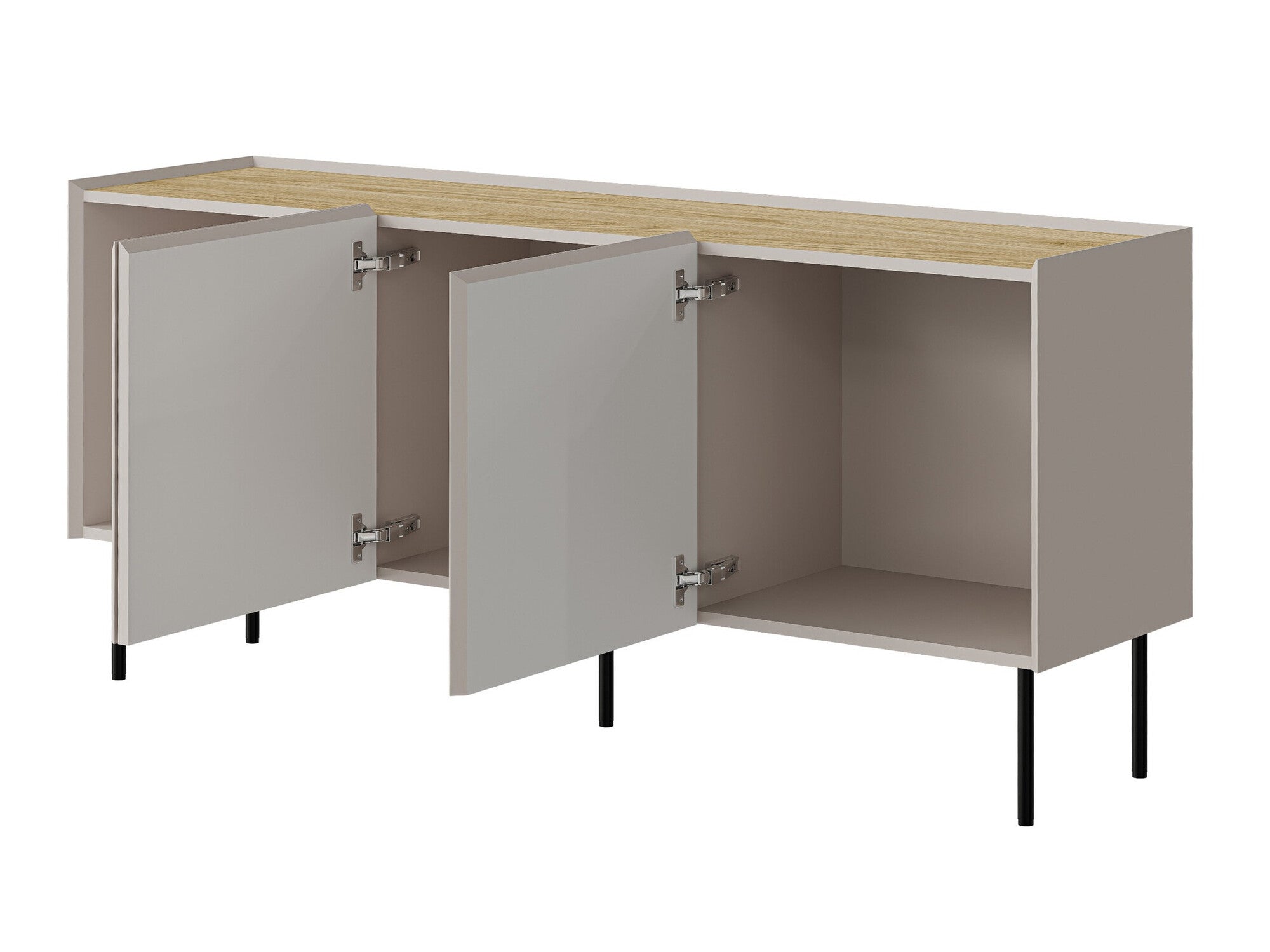 Svetainės komplektas Meble FELLINI I, Spalva: Šviesus alyvmedis + Ąžuolas