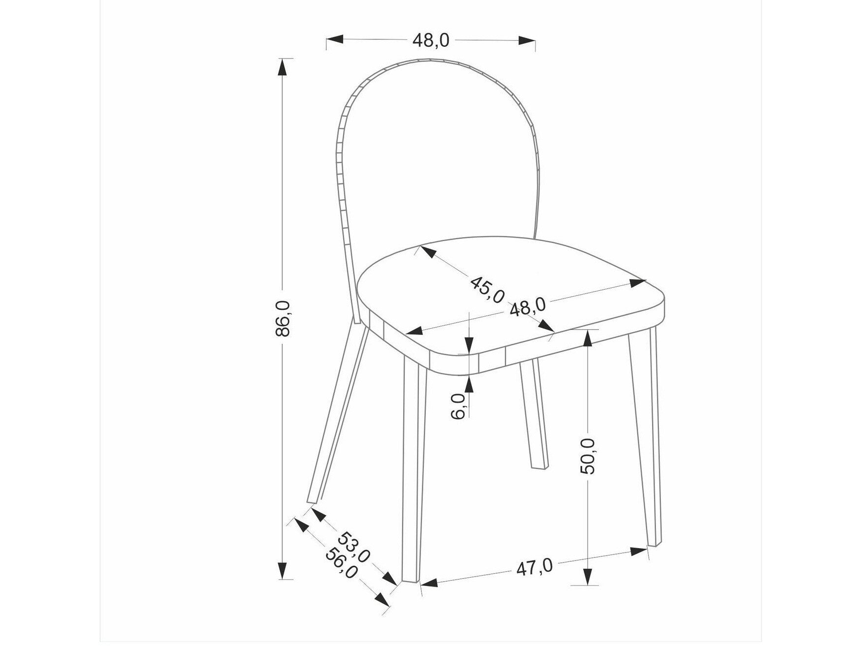 Kėdė BASSO kėdė natural ąžuolas / CREMONA 96 (pilka) V-PL-N-BASSO-NATURALNY/CREMONA96