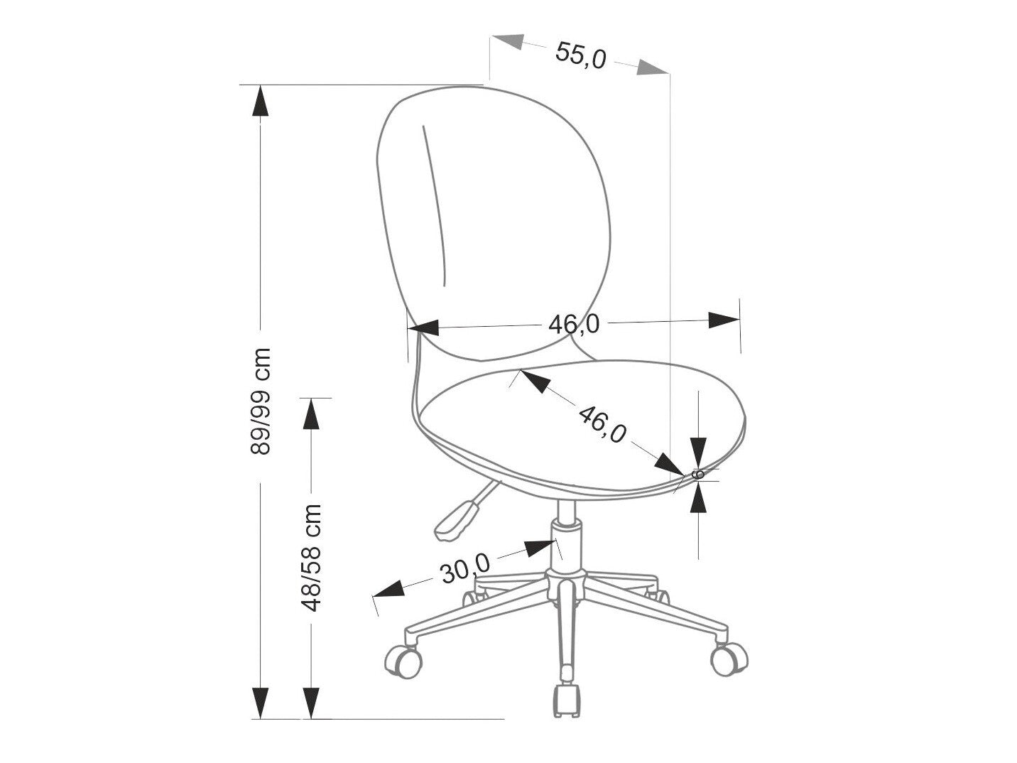 Vaikiška kėdė ORION o.kėdė, juoda / pilka V-CH-ORION-FOT-POPIELATY