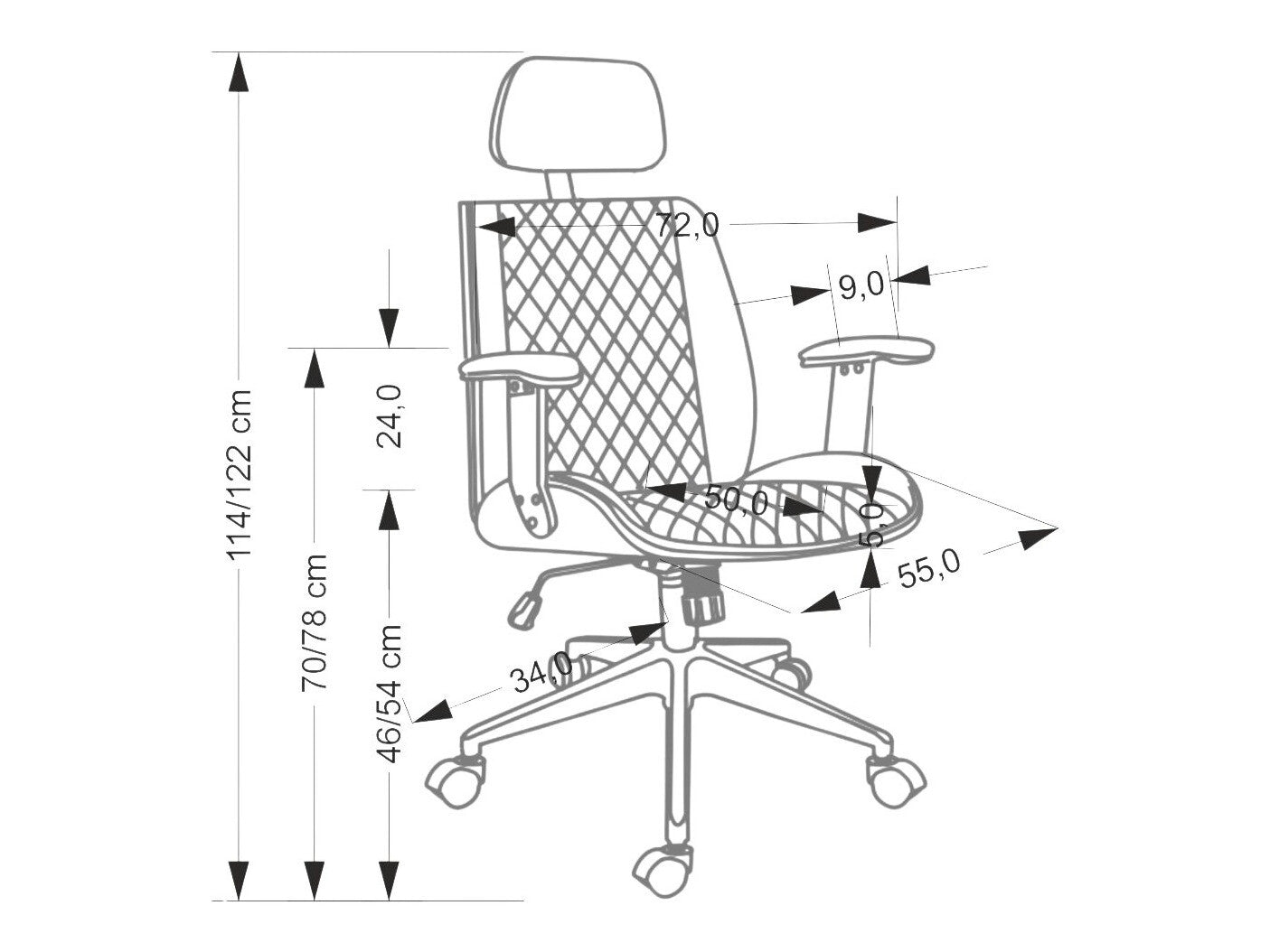 Biuro kėdė TIMBER o.kėdė, graikinis riešutas/juoda V-CH-TIMBER-FOT-CZARNY (Juoda)