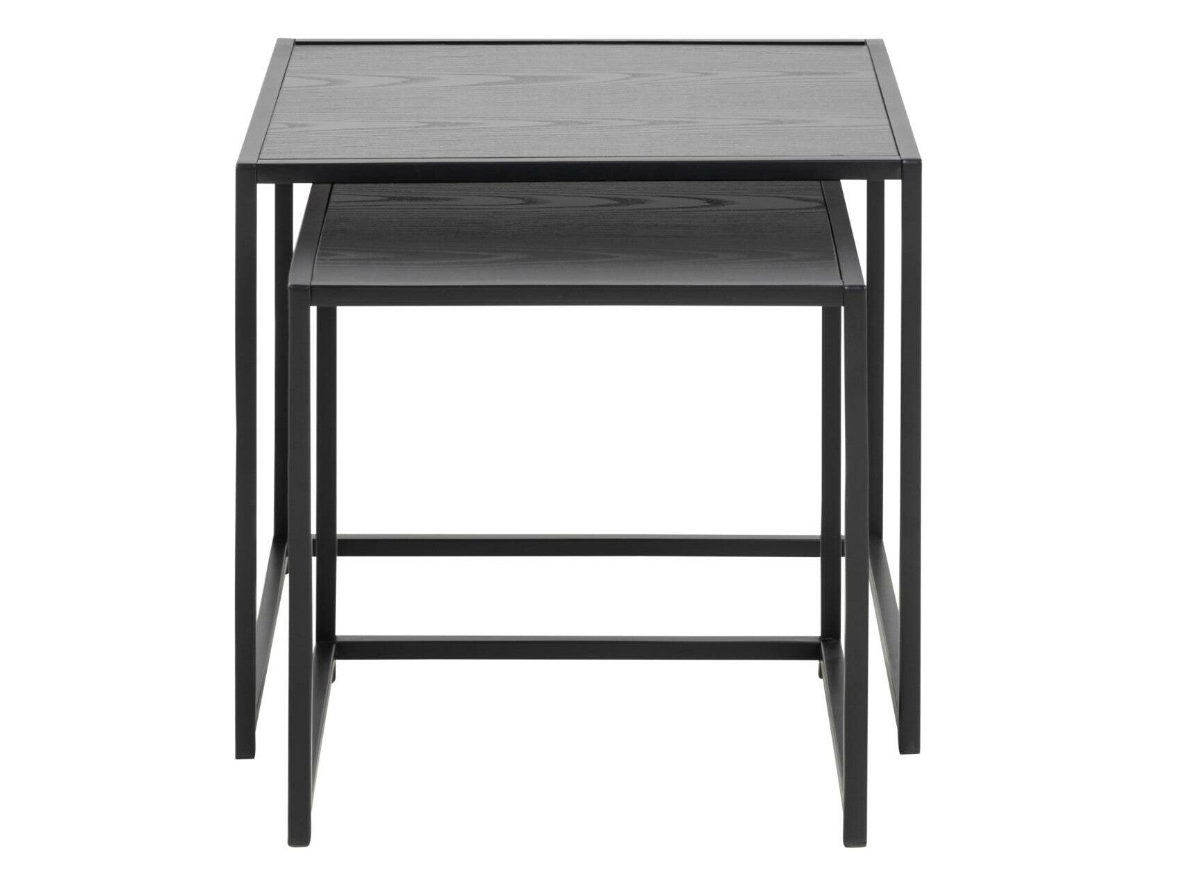 Žurnalinių staliukų komplektas Seaford nest of stalai juoda 0000080882