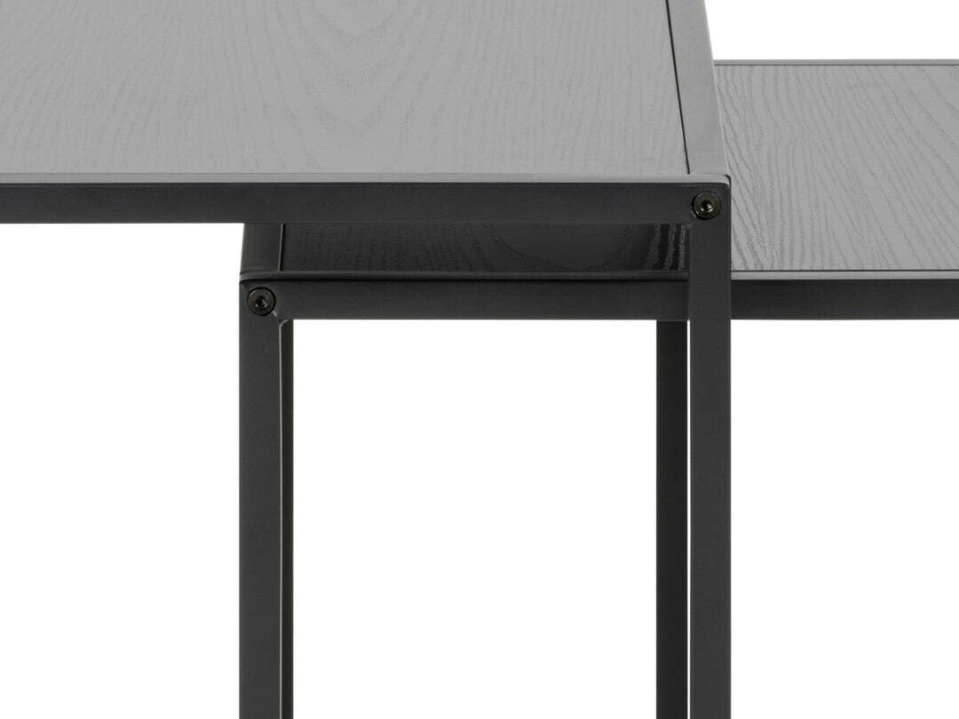 Žurnalinių staliukų komplektas Seaford nest of stalai juoda 0000080882